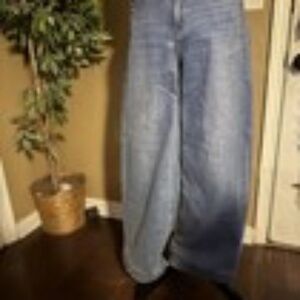 Driftwood Denim Jeans Martha Wide Leg Flare Size 27x32 Light Wash